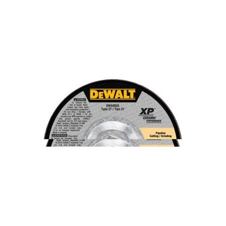 Dewalt DeWalt DWA8925 XP Ceramic Metal Grinding Wheels Type 27 7" x 5/8" -11 24 Grit Ceramic DWA8925